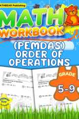 MathBear: Math Workbook Grades 5 to 9: PEMDAS - Order of Operations: 5th to 9th Grade PEMDAS Order of Operations Math Workbook with Answers (MATHBEAR Workbooks) cover image