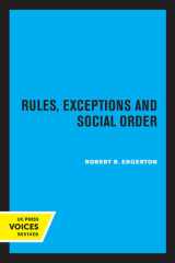Rules, Exceptions, and Social Order cover image
