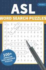 ASL Word Search Puzzles | 100+ American Sign Language Fingerspelling Puzzles: Sign Language Alphabet Practice Word Search Games with Solutions cover image