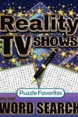 Reality TV Shows Word Search Large Print Puzzle Book for Adults Themed Television Show Word Find cover image