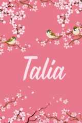 Talia: Cute Personalized Notebook With Name For Talia | Great Journal Gift Idea, 6x9, 120 Pages cover image