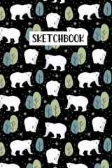 Polar Bear Sketchbook: Polar Bear animals Lover Sketchbook For Men, Women, Girls, and Kids Sketch Drawing Book - 8.5 x 11 Inches - 100 Pages cover image