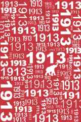 1913 Journal: Red and White Lined Diary Notebook - Delta Sigma Theta Sorority Gift - DST Sorority Paraphernalia cover image