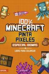 100% Minecraft. Pinta píxeles. Especial biomas: Libro para colorear cover image