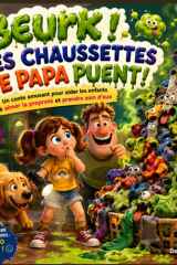 Beurk ! Les chaussettes de papa puent !: Un conte amusant pour aider les enfants à aimer la propreté et prendre soin d'eux. (French Edition) cover image