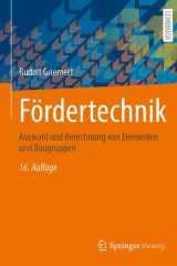 Fördertechnik: Auswahl und Berechnung von Elementen und Baugruppen (German Edition) cover image