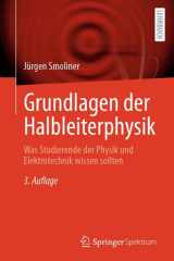 Grundlagen der Halbleiterphysik: Was Studierende der Physik und Elektrotechnik wissen sollten (German Edition) cover image