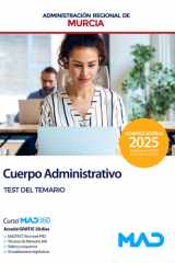 Cuerpo Administrativo de la Administración Pública Regional de Murcia. Test del temario cover image