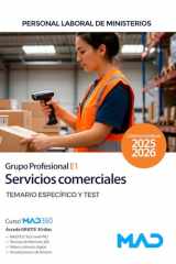 Servicios comerciales (Grupo Profesional E1). Personal laboral de Ministerios. Temario específico y test cover image