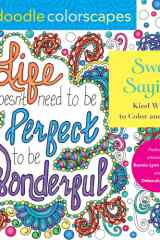 Zendoodle Colorscapes: Sweet Sayings Kind Wishes to Color and Display cover image