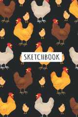 Chicken Sketchbook: Chicken animals Lover Sketchbook For Men, Women, Girls, and Kids Sketch Drawing Book - 8.5 x 11 Inches - 100 Pages cover image