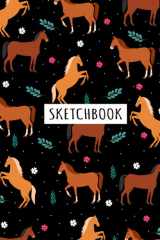 Horse Sketchbook: Horse animals Lover Sketchbook For Men, Women, Girls, and Kids Sketch Drawing Book - 8.5 x 11 Inches - 100 Pages cover image