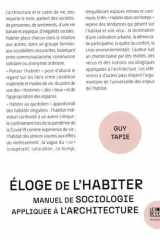 Éloge de l’habiter: Manuel de sociologie appliquée à l’architecture cover image