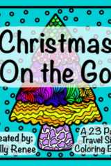 Christmas On the Go: A 23 Page Travel Size Coloring Book cover image