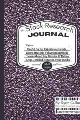 Stock Research Journal DIY - Journal for Your Stock Research and Analysis cover image