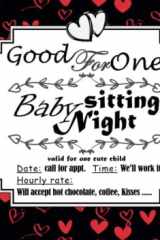 Babysitting Coupons: Lovely Red Heart Pattern | Gift Book for Grandparents - Grandma - Grandpa - New Mom Baby Shower | 50 Cute Vouchers | Cute Card Alternative | Animals on Each Page cover image