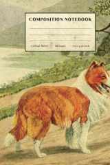 Collie Composition Notebook: Vintage Style College Ruled Paper Notebook for Home School College or Work. Gift for Students & Teachers. Red Rough Dog Breed Cover cover image