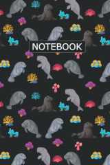 Manatee Notebook: Manatee Lovers Blank Lined Journal Notebook for Men Women Girls and Kids Gifts cover image