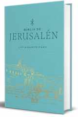 Biblia de Jerusalén Latinoamericana, Tapa Dura, Tela Turquesa, Edición de Regalo / Spanish Jerusalem Bible, Latin American Edition, Hardcover, Turquoise Cloth cover image