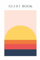 Air BnB Guest Book - Modern Sunset, Visitor Log Book, Vacation Home Sign in Book for Rental Property, Beach House cover image