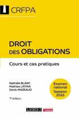 Droit des obligations - CRFPA - Examen national Session 2026: Cours et cas pratiques (2026) cover image