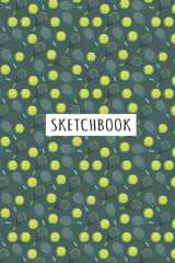Tennis Sketchbook: Tennis Pattern Sketching, Sketch Drawing, Sketchbook For Men, Women, Girls, Boys And Kids cover image