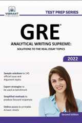 GRE Analytical Writing Supreme Solutions to the Real Essay Topics cover image