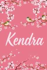Kendra: Cute Personalized Notebook With Name For Kendra | Great Journal Gift Idea, 6x9, 120 Pages cover image