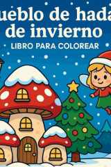 Pueblo de hadas de invierno - Libro para colorear cover image