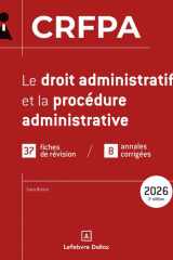 CRFPA 2026 - Le droit administratif et la procédure administrative. 3e éd. cover image
