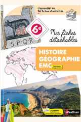 Histoire Géographie 6ème - Mes fiches détachables - 2026 cover image