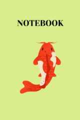 Green Pastel Colorful Koi Fish Notebook Journal: Creative Notebook Journal Lined Pages, 8.5 X 11, 100 pages, Workbook for Girls Boys Kids Teens Students (Creative Journals and Notebooks) cover image