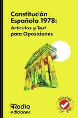 Constitución Española 1978: Artículos y Test para Oposiciones (Spanish Edition) cover image