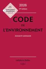 Code de l'environnement 2026, annoté & commenté 29 Ed. cover image