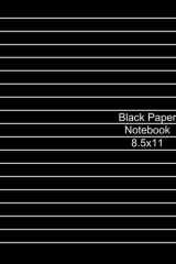 Low Vision Black Paper Notebook: Visually Impaired Products for Adults, Teens & Children | Low Vision Notebook | 120 Numbered Black Pages with White Bold Lines | Bold Whites Lines on Front Cover cover image