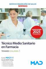 Técnico Medio Sanitario en Farmacia del Servicio Madrileño de Salud. Temario volumen 3 cover image