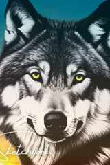 Wolf Sketchbook For Drawing: Large 8"x10", 104 Pages, 90 GSM, Blank Paper for All Dry Media. Journal for Pencil Drawings, Writing, Sketching, ... Teens, Girls, Boys, Adults, Who Love To Draw. cover image