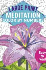 Large Print Meditation Color by Numbers Easy to Read cover image