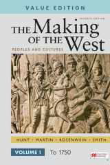 Loose-Leaf Version for the Making of the West, Value Edition, Volume 1 Peoples and Cultures cover image