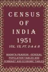 Census of India 1951: Madhya Pradesh Household And Age (Sample) Tables, And Social And Cultural Tables Book 28 Vol. VII, Pt. 2-C [Hardcover] cover image