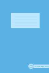 A4 School Exercise Book 15mm wide ruled: 200 Pages Blue Lined Paper Notebook cover image