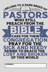 Funny Pastor Appreciation Gift Christian Preacher Notebook: Pastor Notebook With 120 Lined Pages, A Great Appreciation Gift Idea For Woman, Man ... Their Sermons And Messages (Gift for Pastor) cover image