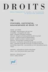 DROITS 2023, N.78: Monnaie, commerce, souveraineté et droit cover image