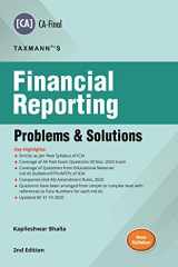Taxmann's Financial Reporting - Problems & Solutions | CA- Final - New Syllabus | Updated till 31-10-2020 | 2nd Edition cover image