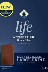 KJV Life Application Study Bible, Third Edition, Large Print (Leatherlike, Brown/Mahogany, Red Letter) cover image