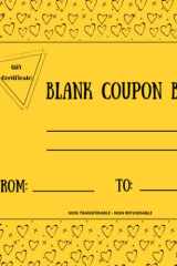 Blank Coupon Book: Perfect Gift - Blank Coupon Booklet to Fill In - 20 Blank Coupon for DIY Gift Certificate Voucher cover image