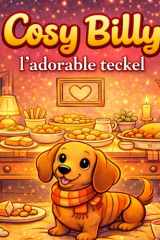 Cosy Billy - L'adorable Teckel: Coloring book (French Edition) cover image
