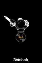 RAP Notebook: Blank Lined Lyrics Journal - Perfect for Hip Hop and Music Lovers, Rap Artists, MCs and Songwriters. cover image