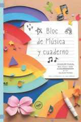 Bloc de Música y cuaderno. Educación Musical. Área: Música y Danza. 5º y 6º de Educación Primaria.: Tamaño grande A4|100 páginas| Fichas con ... A partir de 10 años. (Spanish Edition) cover image