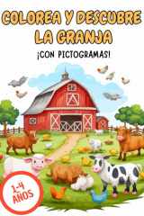 Colorea y Descubre - Animales de la granja (Spanish Edition) cover image